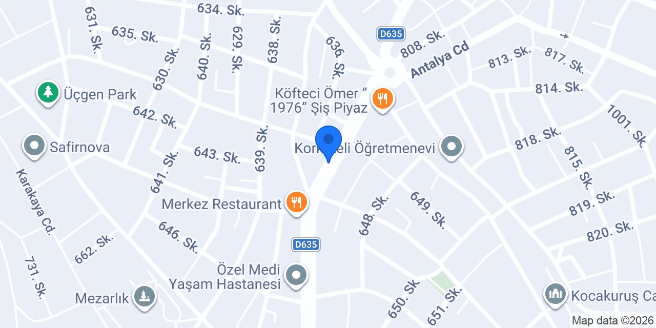 Bilge Sürücü Kursu konumu