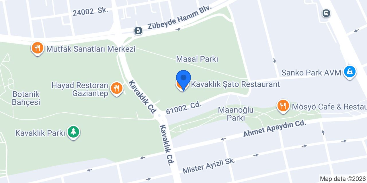 Kavaklık Şato Restaurant konumu
