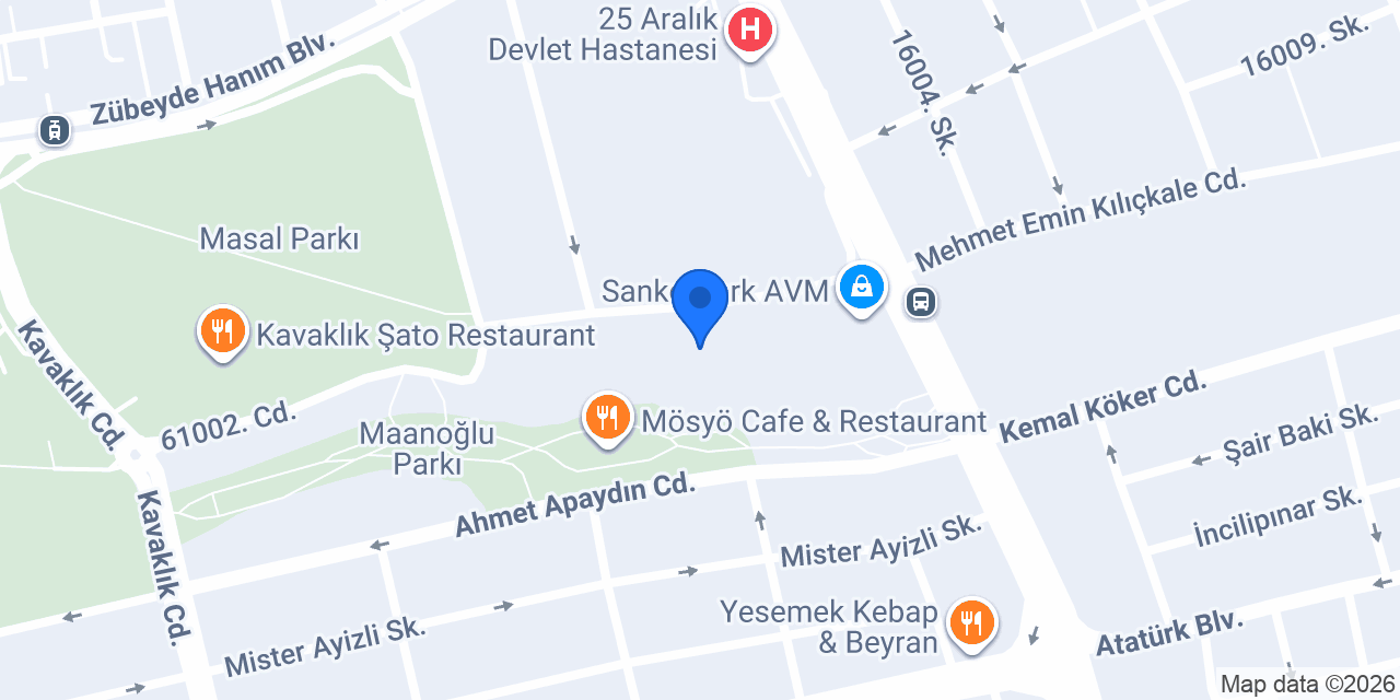 Hatemoğlu SankoPark AVM konumu