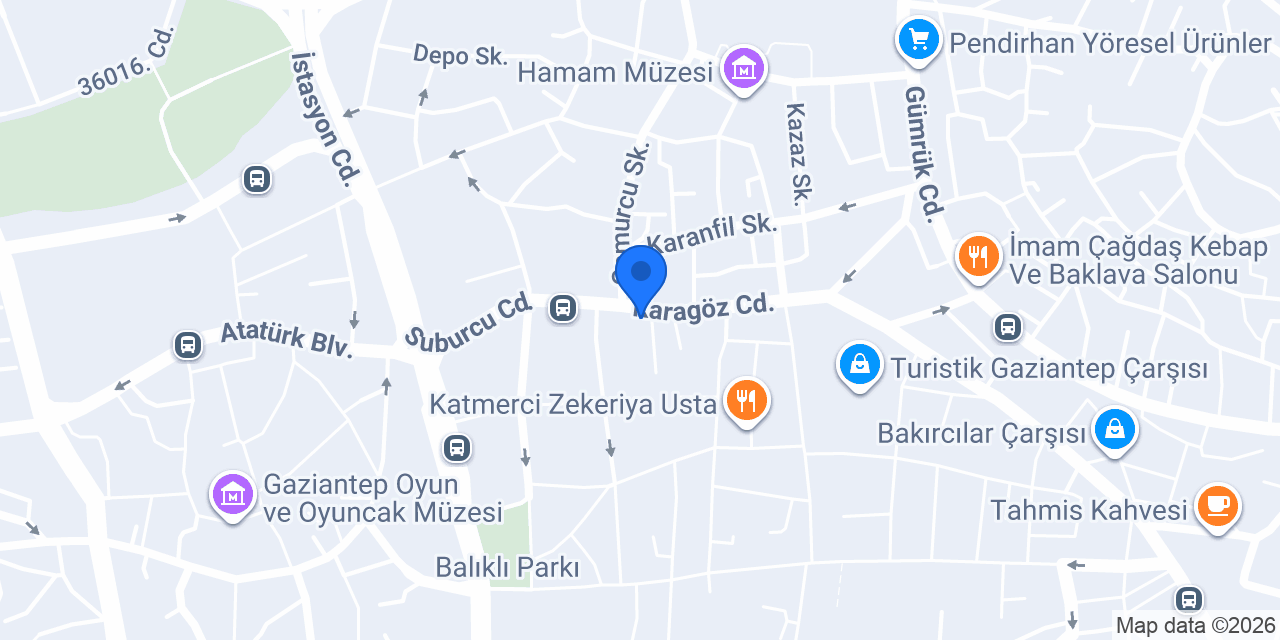 Hacı usta baklavaları konumu