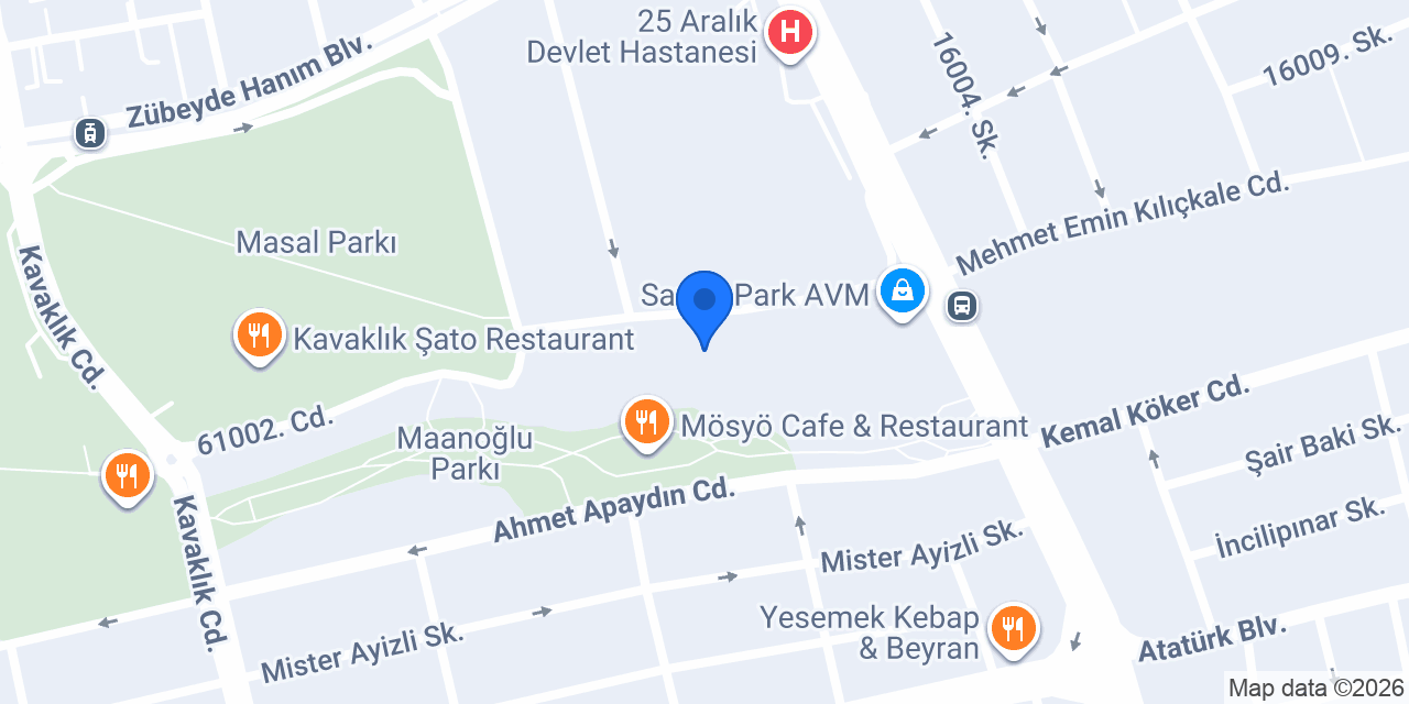 Avşar Sinema / Gaziantep Sanko Park konumu