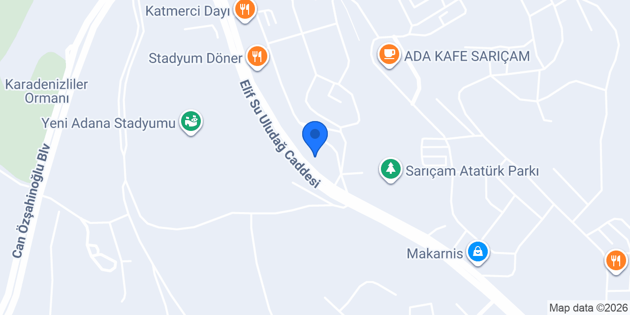 Sarıçam Domino's Pizza konumu