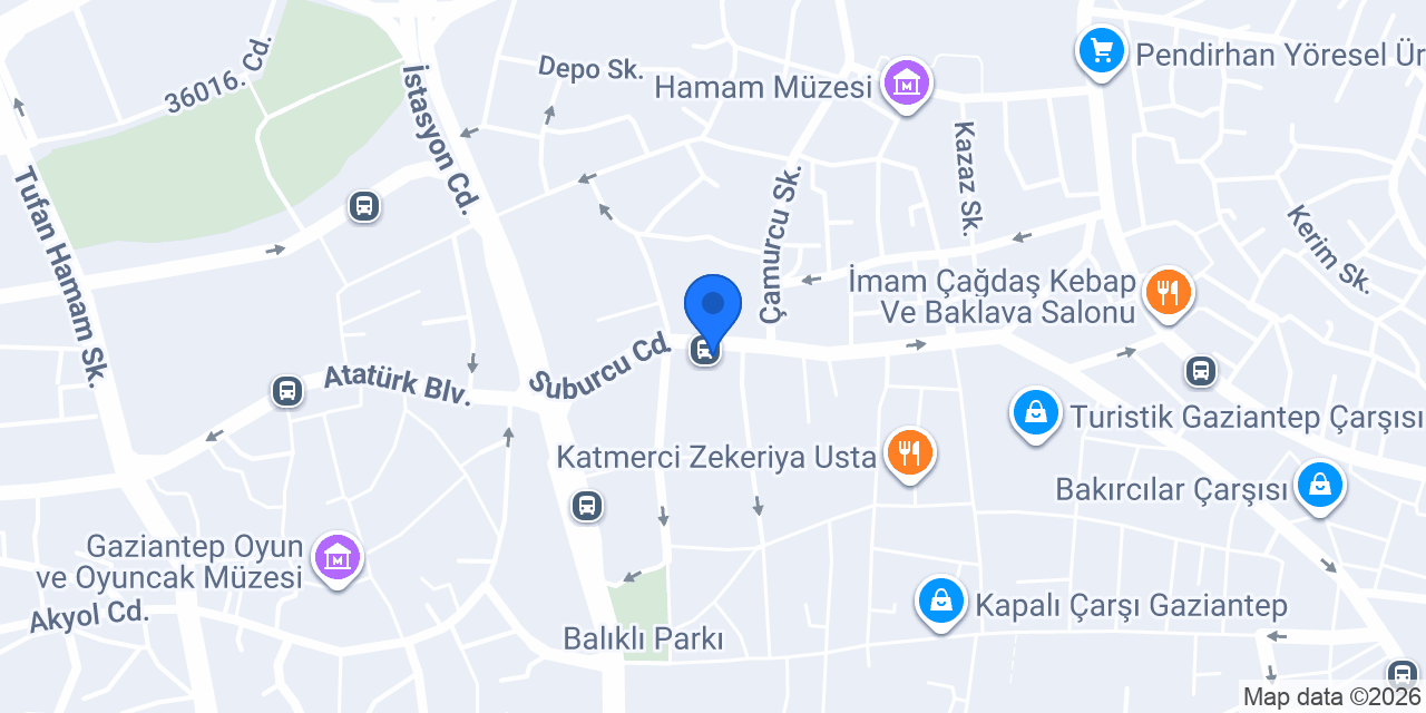 Garanti BBVA Suburcu Şubesi konumu