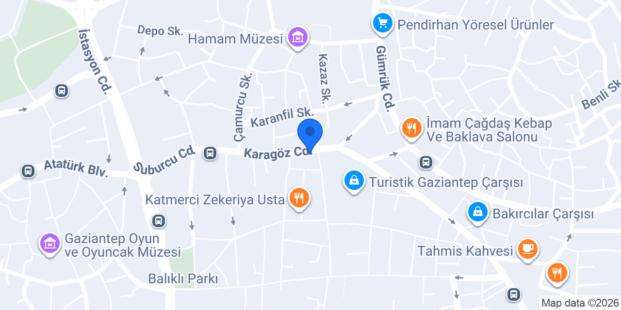 Güllüoğlu - Ömer Güllü Baklava konumu