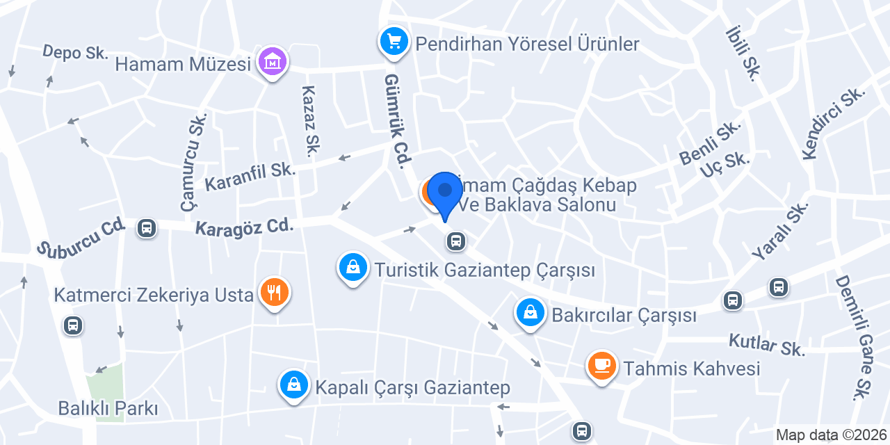 BAKLAVACI VAKKAS USTA konumu