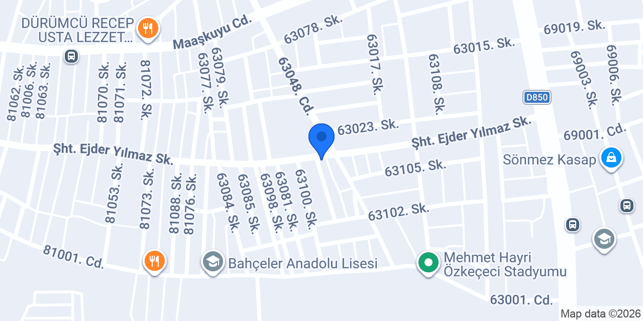 Karakuş Ticaret ve Yapı malzemeleri konumu