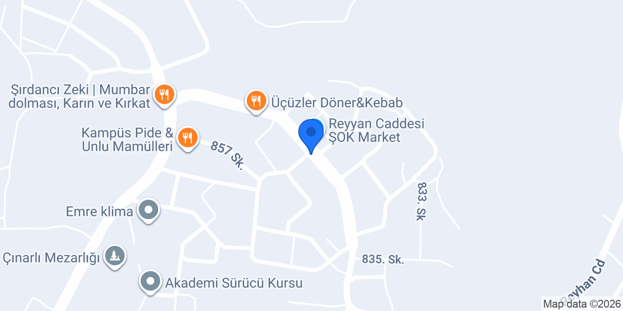 Pasaport Pizza Sarıçam konumu