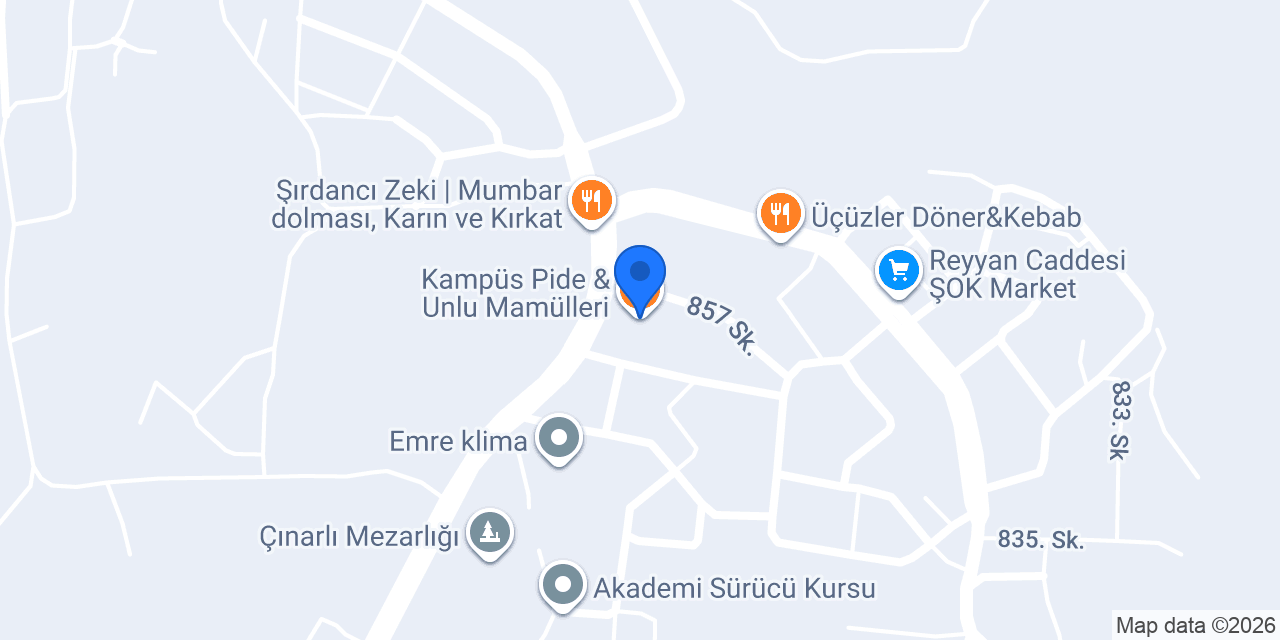 Kampüs Pide & Unlu Mamülleri konumu