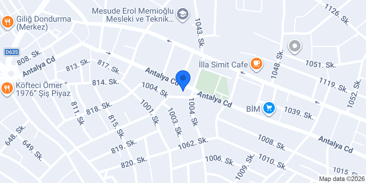 Aras Kargo Korkuteli Şubesi konumu