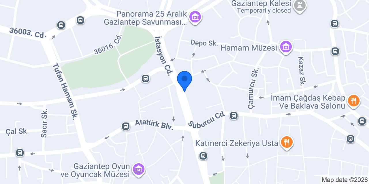 Gaziantep Zeugma Deluxe konumu