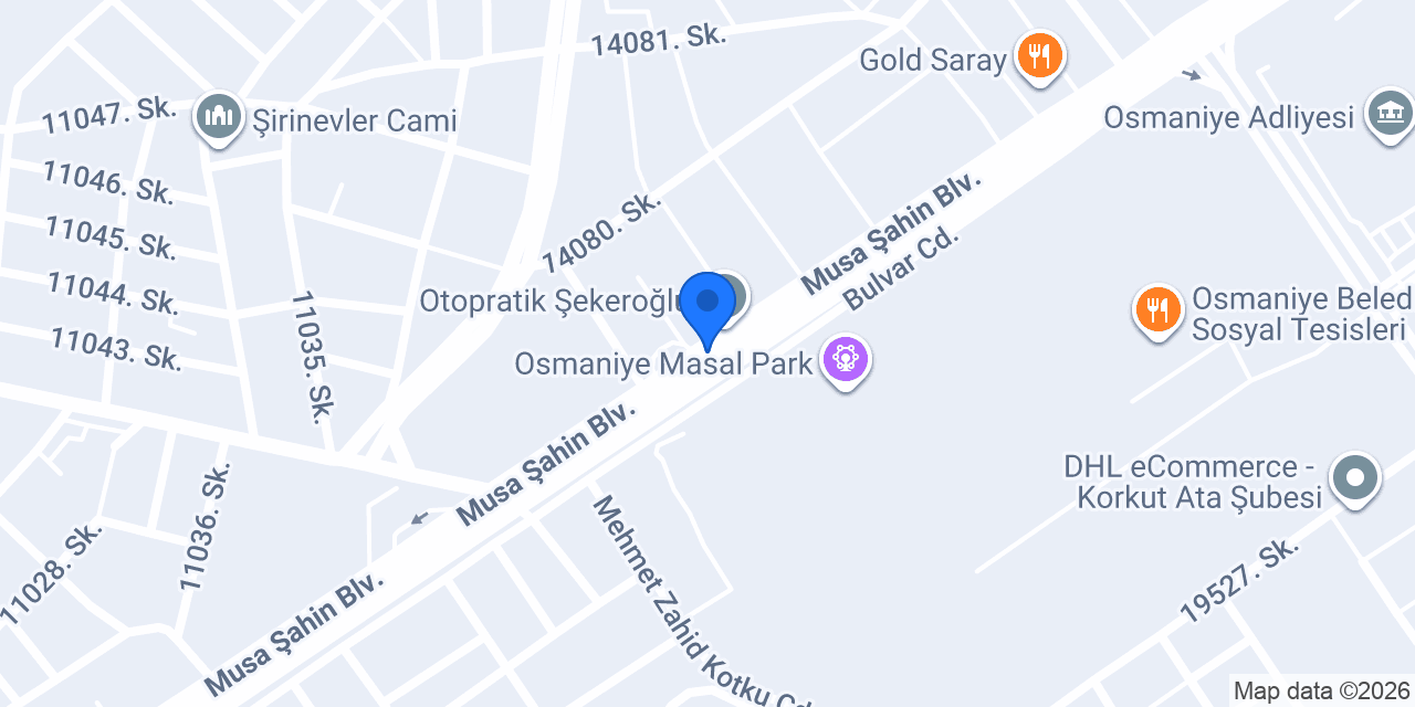 Osmaniye Defterdarlığı konumu