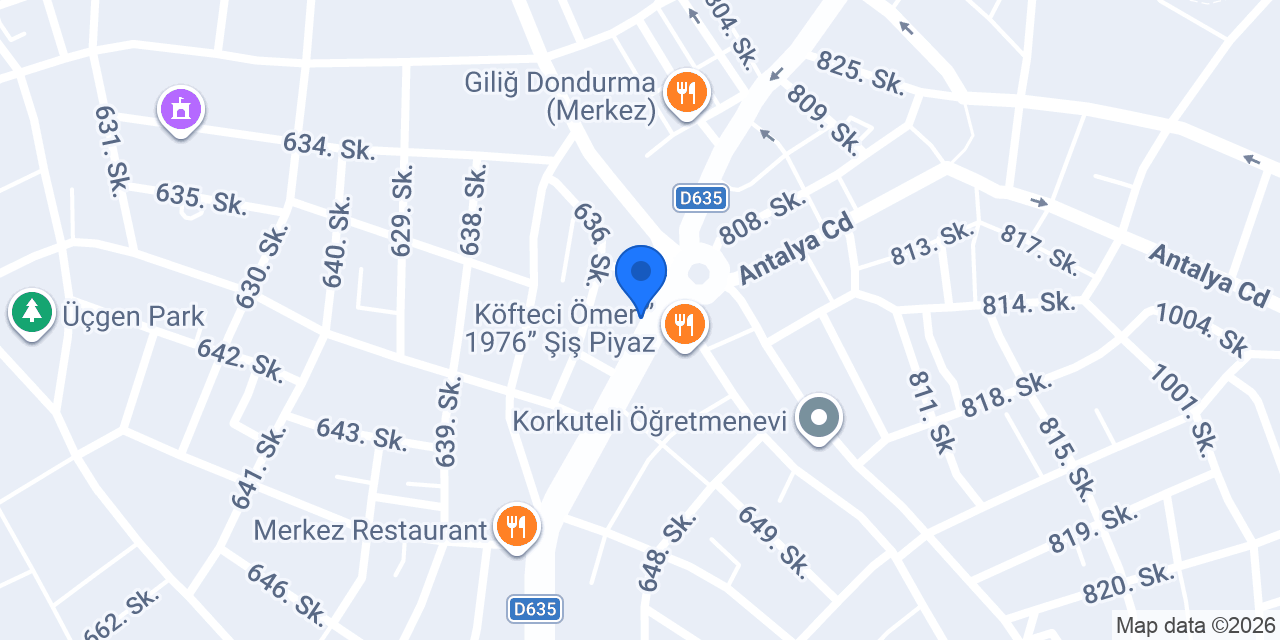 Korkuteli 2. Noterliği konumu