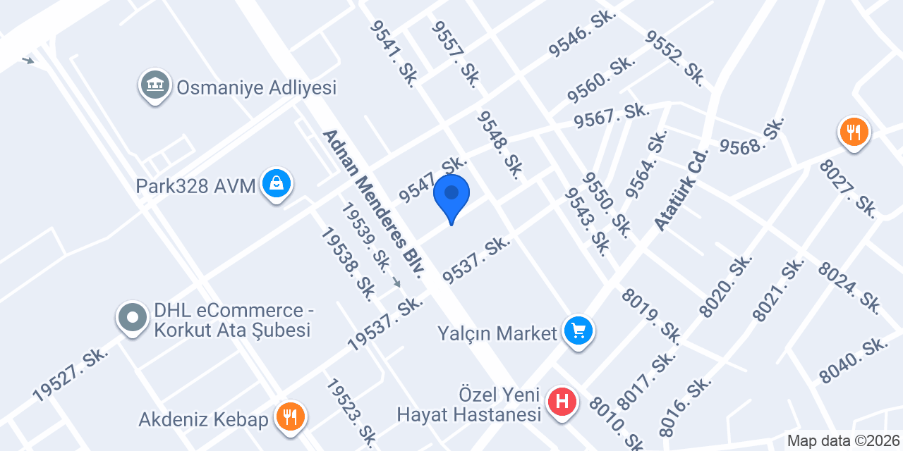 Av. Eyub Safa Çelik – Hukuk Bürosu konumu