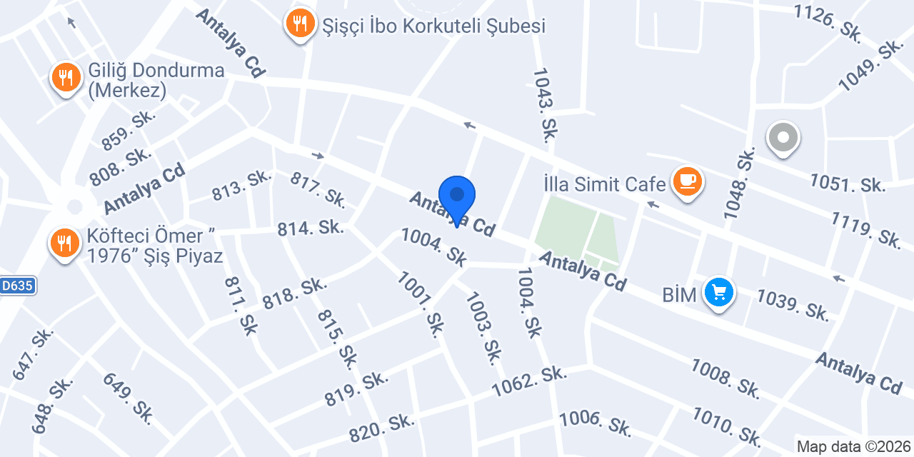 SUBAŞI ÇİĞKÖFTE KORKUTELİ konumu