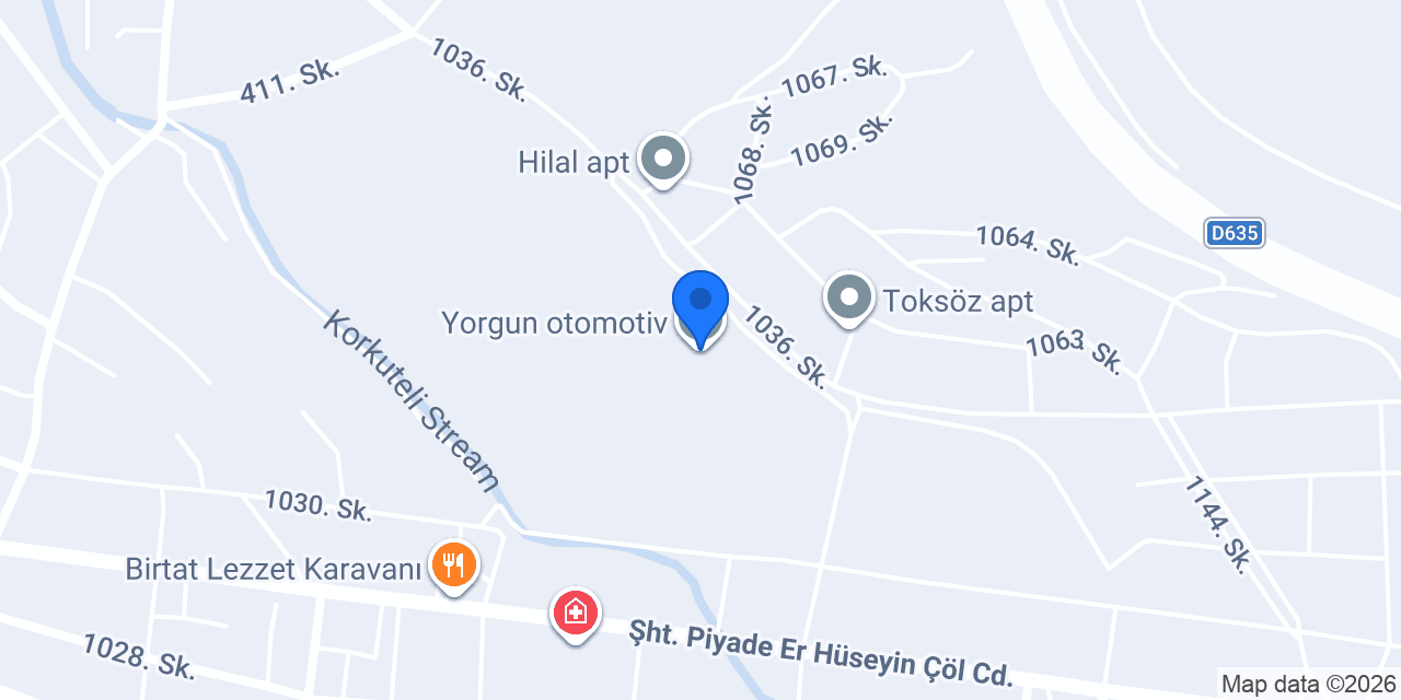 Yorgun otomotiv konumu