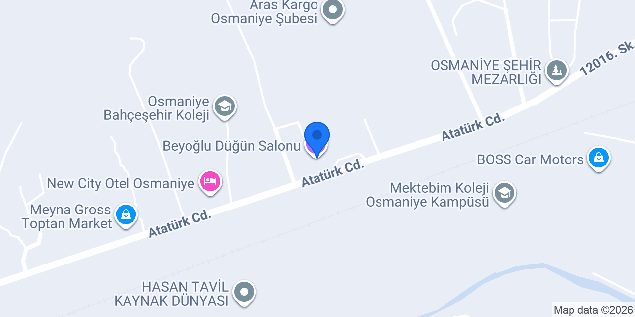 Beyoğlu Gıda Yemek San. Aş. konumu