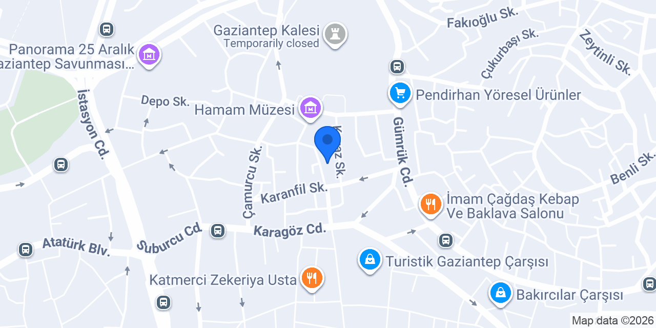 Gümrük Han Nihalin Sanat Atölyesi konumu