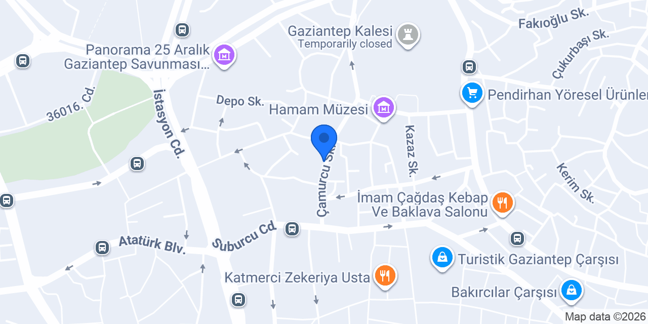 Ebu Baraaa Lokantasi konumu