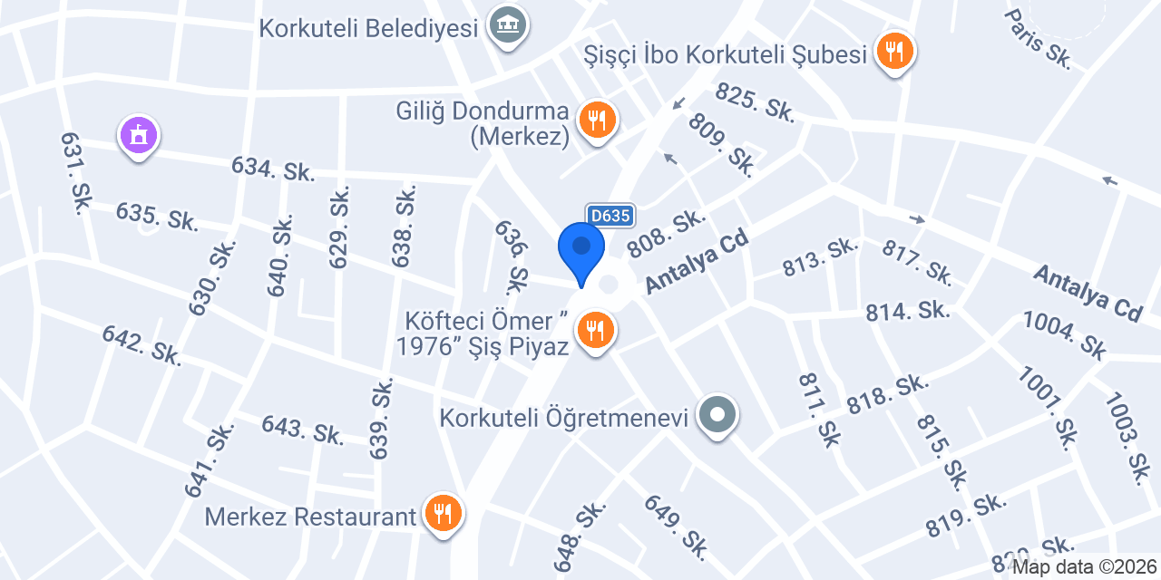 Demir Ekmek ve Unlu Mamülleri konumu