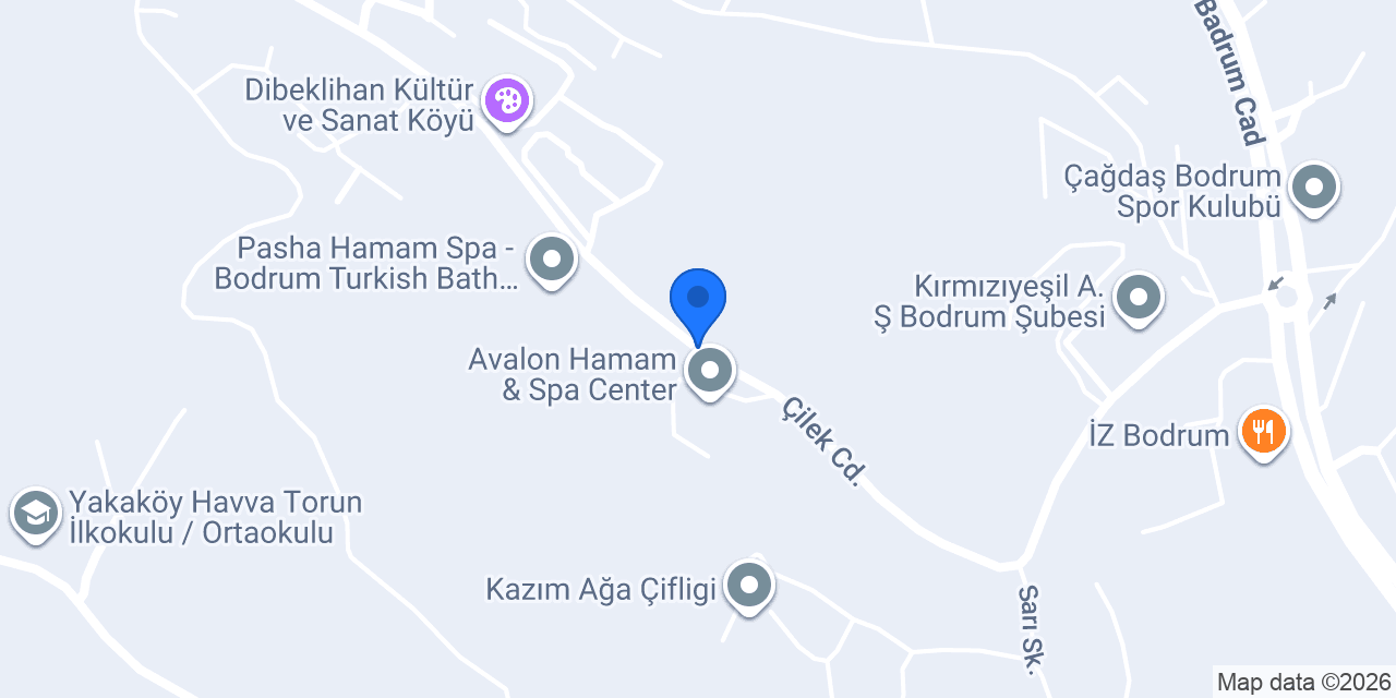Bodrum Oto Döşeme konumu