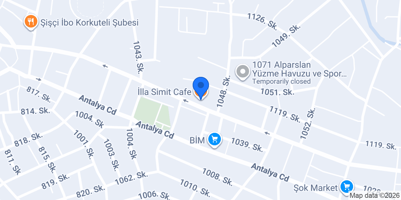 İlla Simit Cafe konumu