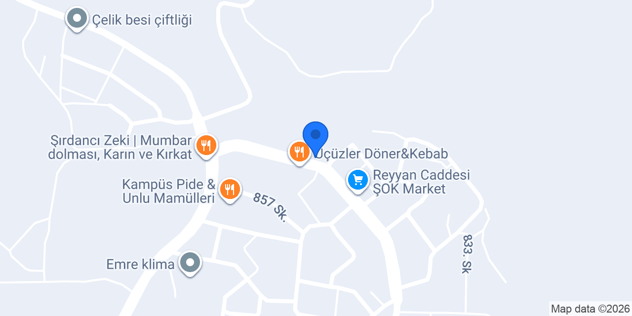 Çılgın börekçi konumu