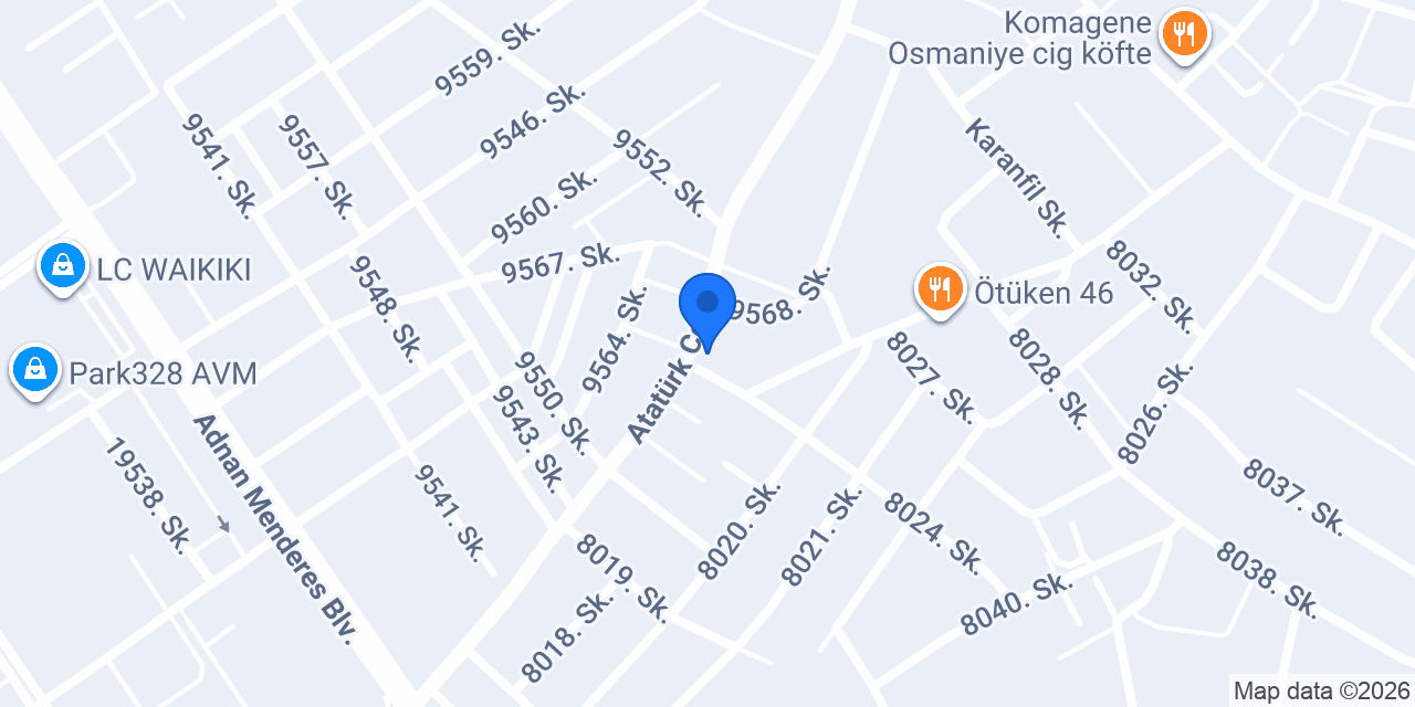Vakıf Katılım Osmaniye Şubesi konumu
