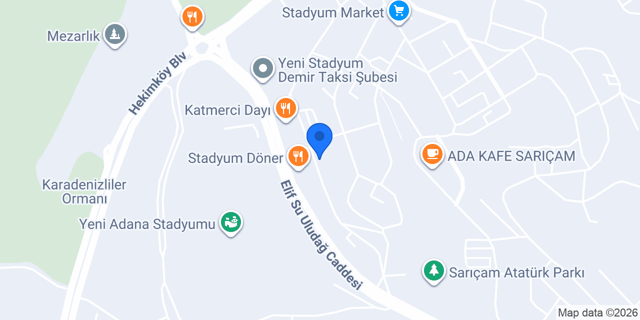 Elit Apartmanı Adana konumu