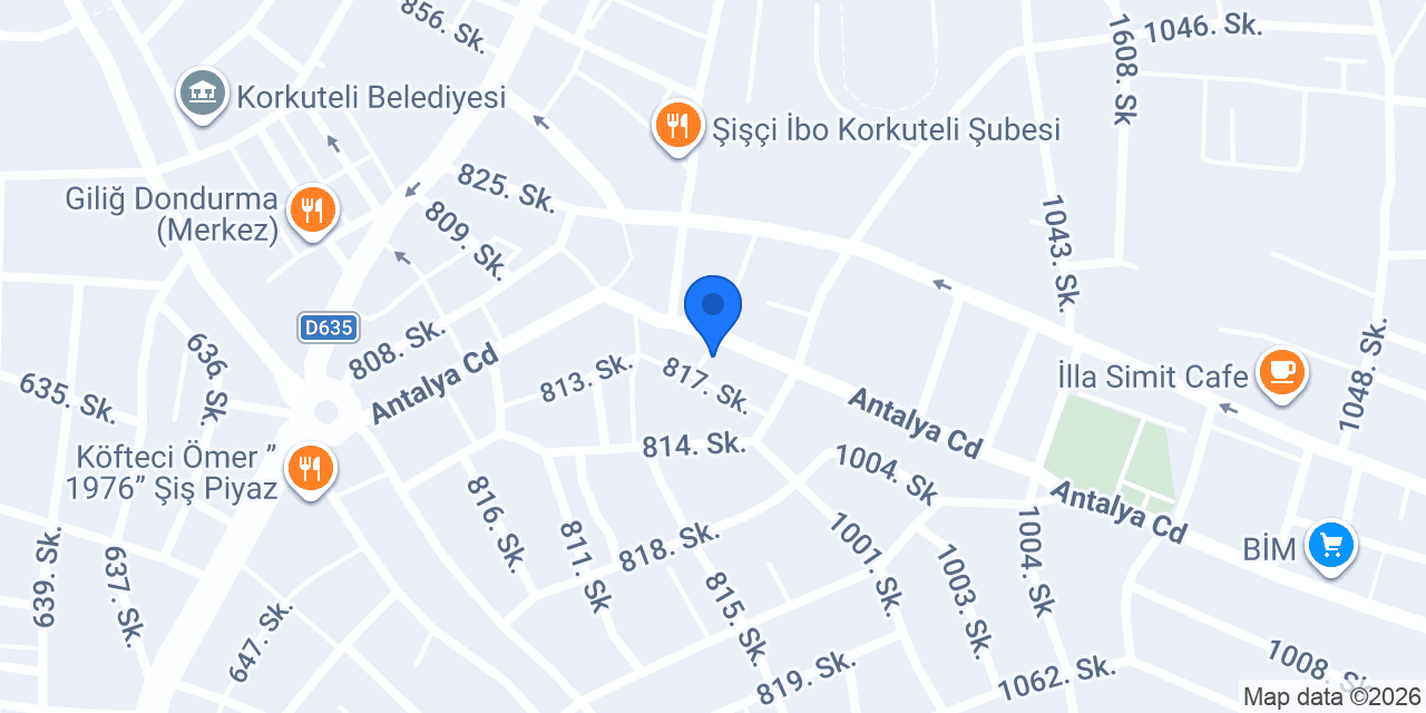 Gökkuşağı Kitap Kırtasiye konumu