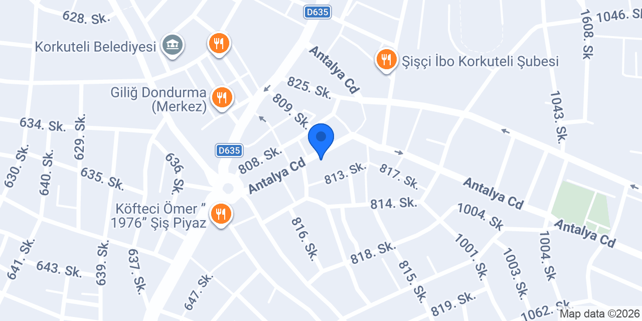 SERAP MATBAA KORKUTELİ konumu