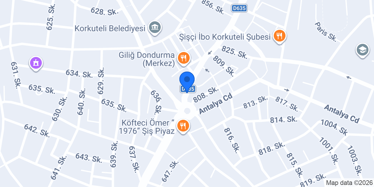 Veteriner Hekim ÖZER DALAMAN konumu