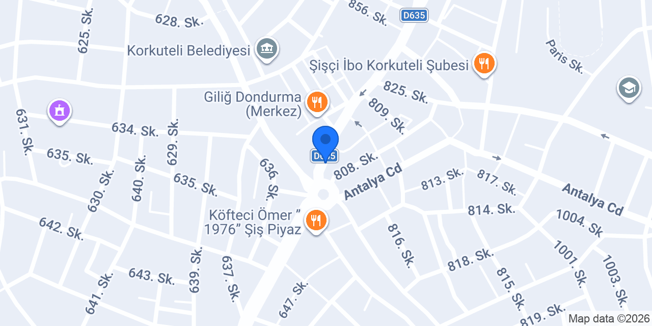 ADRASAN RESTAURANT KORKUTELİ konumu