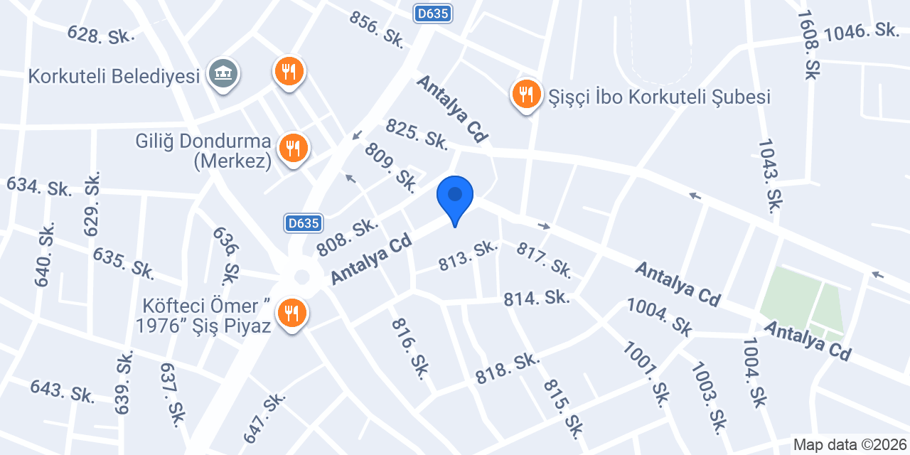 KORKUTELİ KURU TEMİZLEME konumu