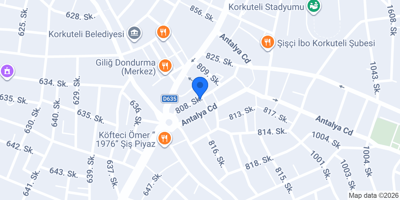 korkuteli davetiye - AY REKLAM konumu