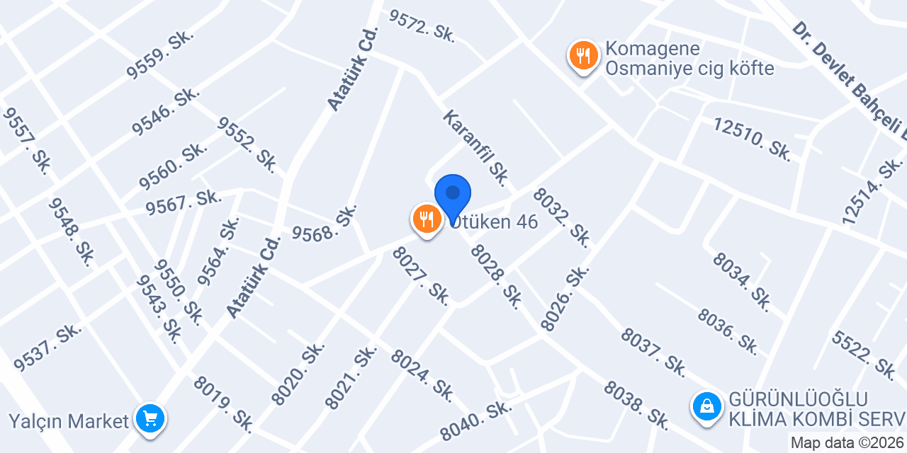 BöğürtlenPasta&Cafe konumu