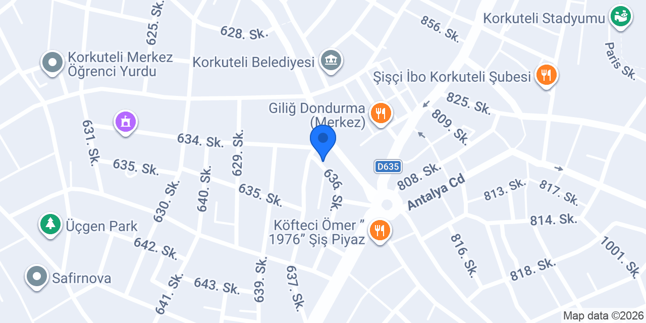 Şeref Elektronik - Korkuteli Yazarkasa konumu