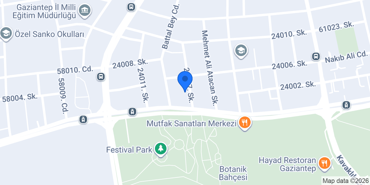 Gaziantep Tartolet konumu