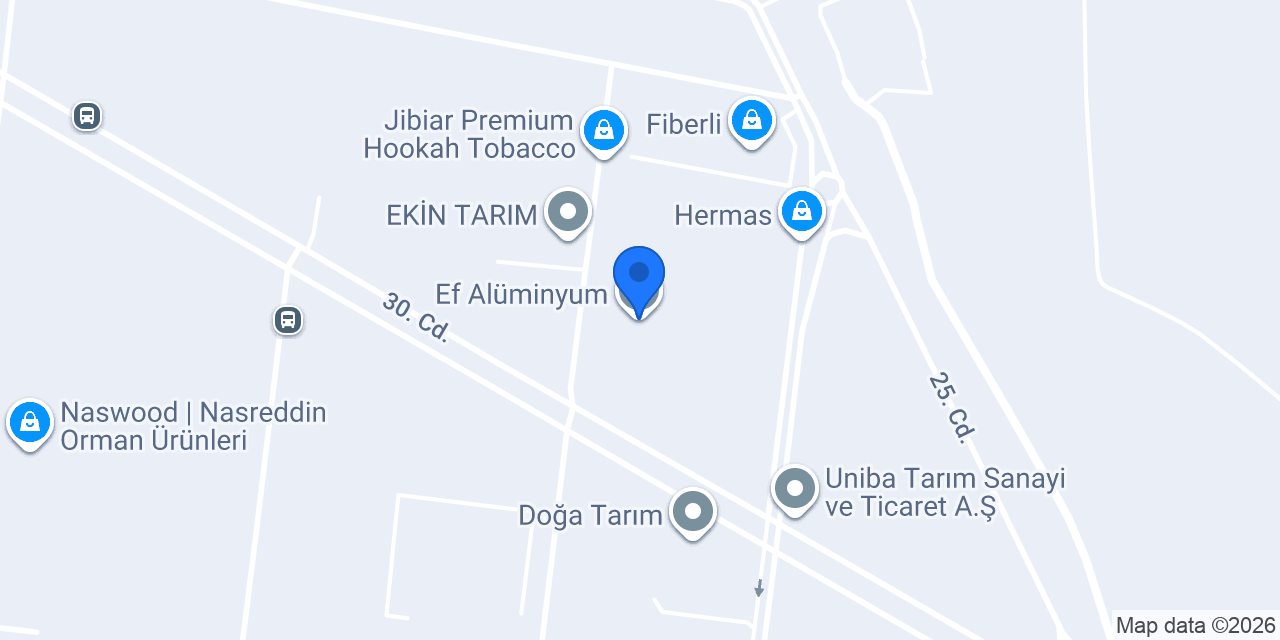 Ef Alüminyum konumu