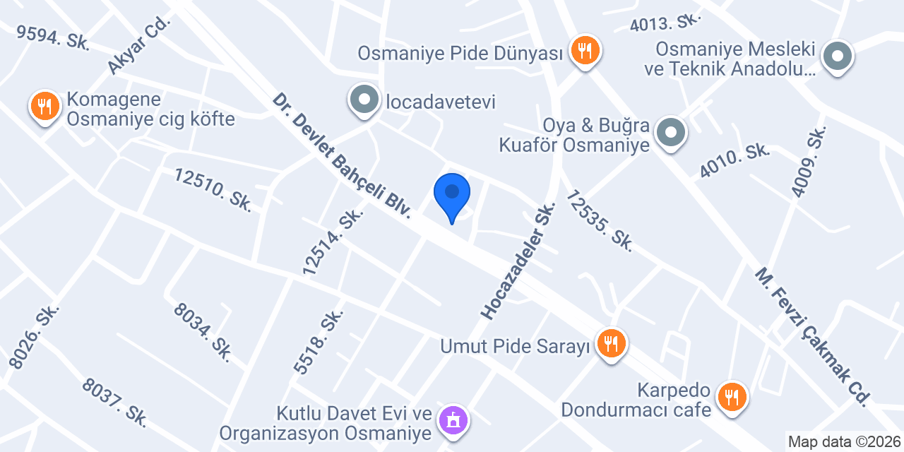 Bulvar Dondurma konumu