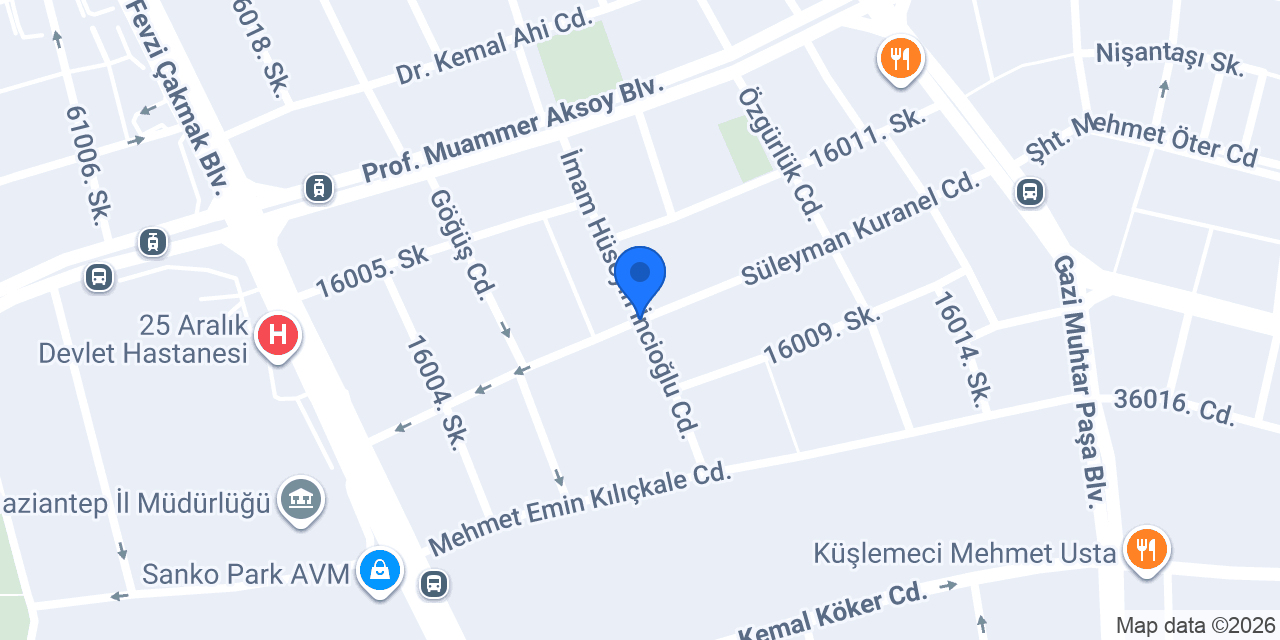 GÜNEY GLOBAL MEDİKAL konumu