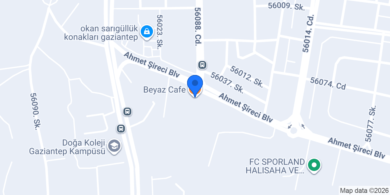 Beyaz Cafe konumu