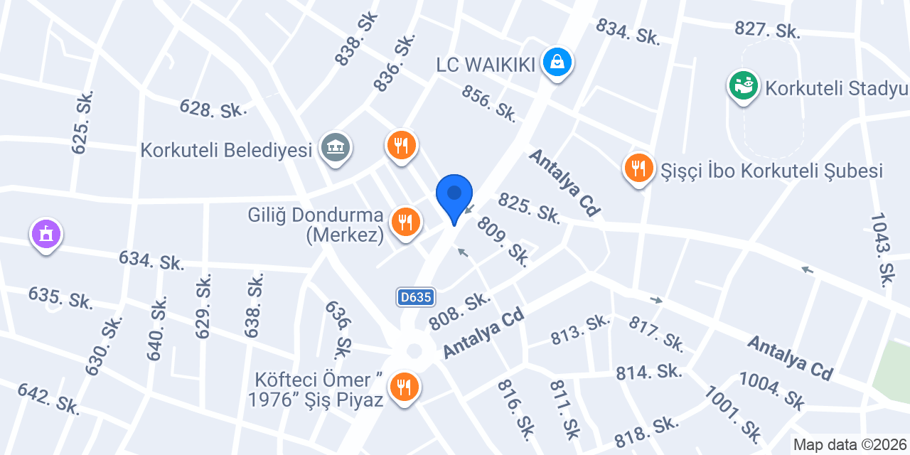 Vodafone Cep Merkezi konumu