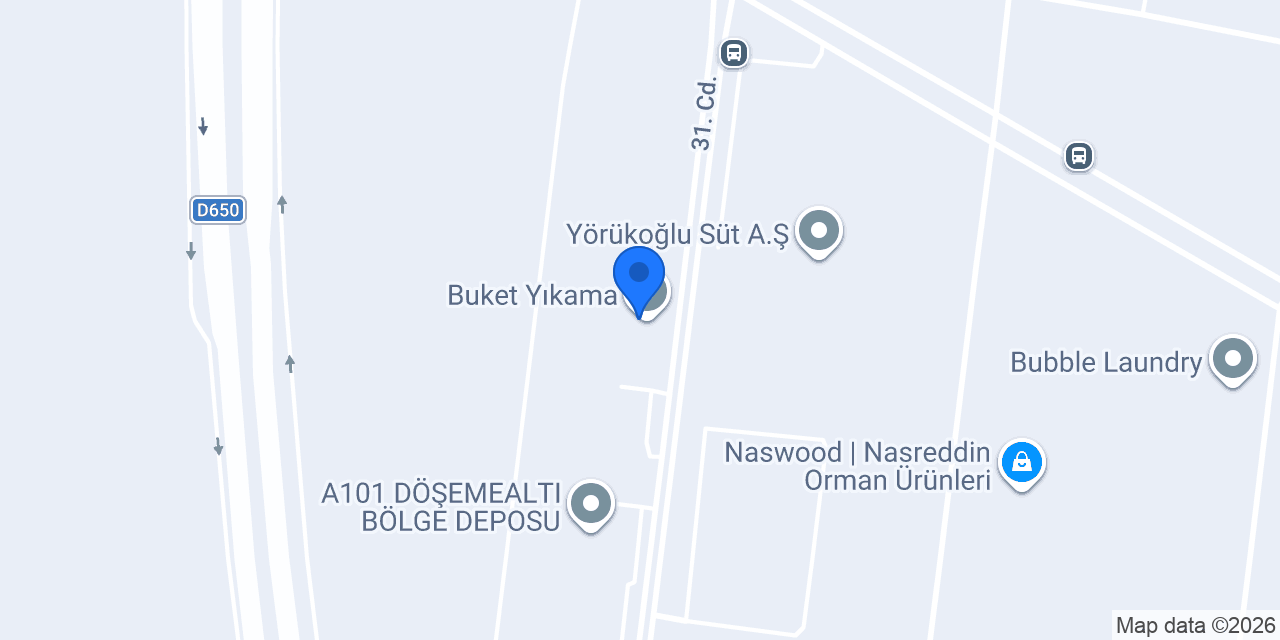 Buket Yıkama konumu