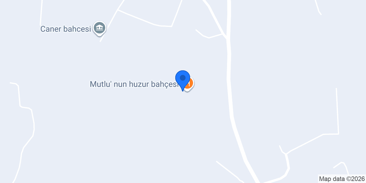 Mutlu' nun huzur bahçesi konumu