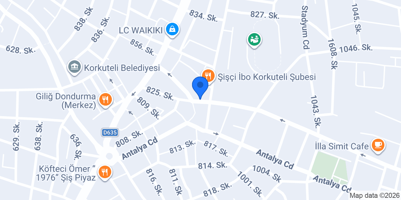 Korkuteli Ser Kebap konumu