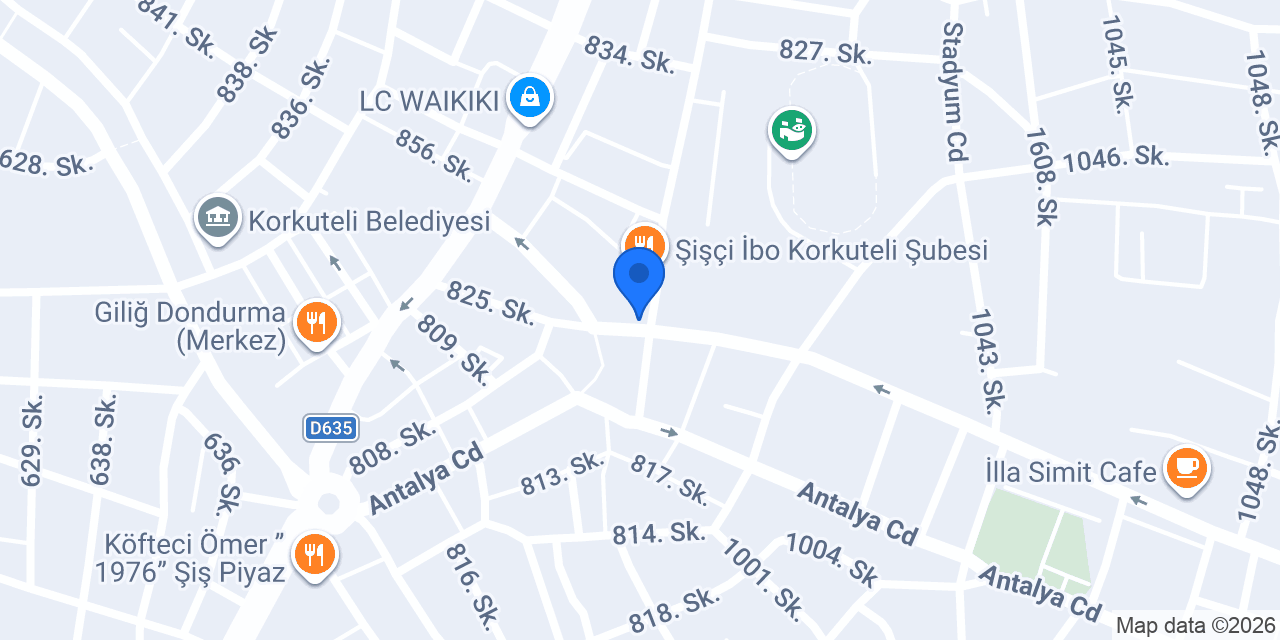 İşler Kitabevi Kırtasiye konumu