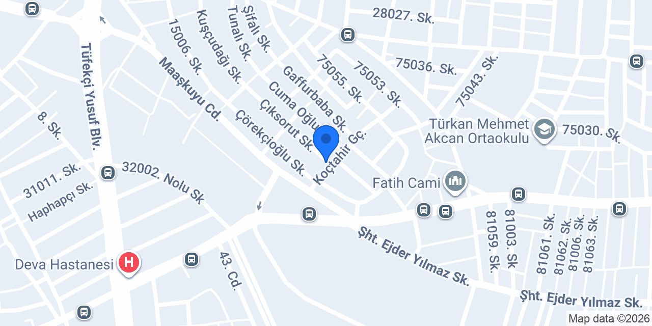 Kaplan Çiçekçilik konumu