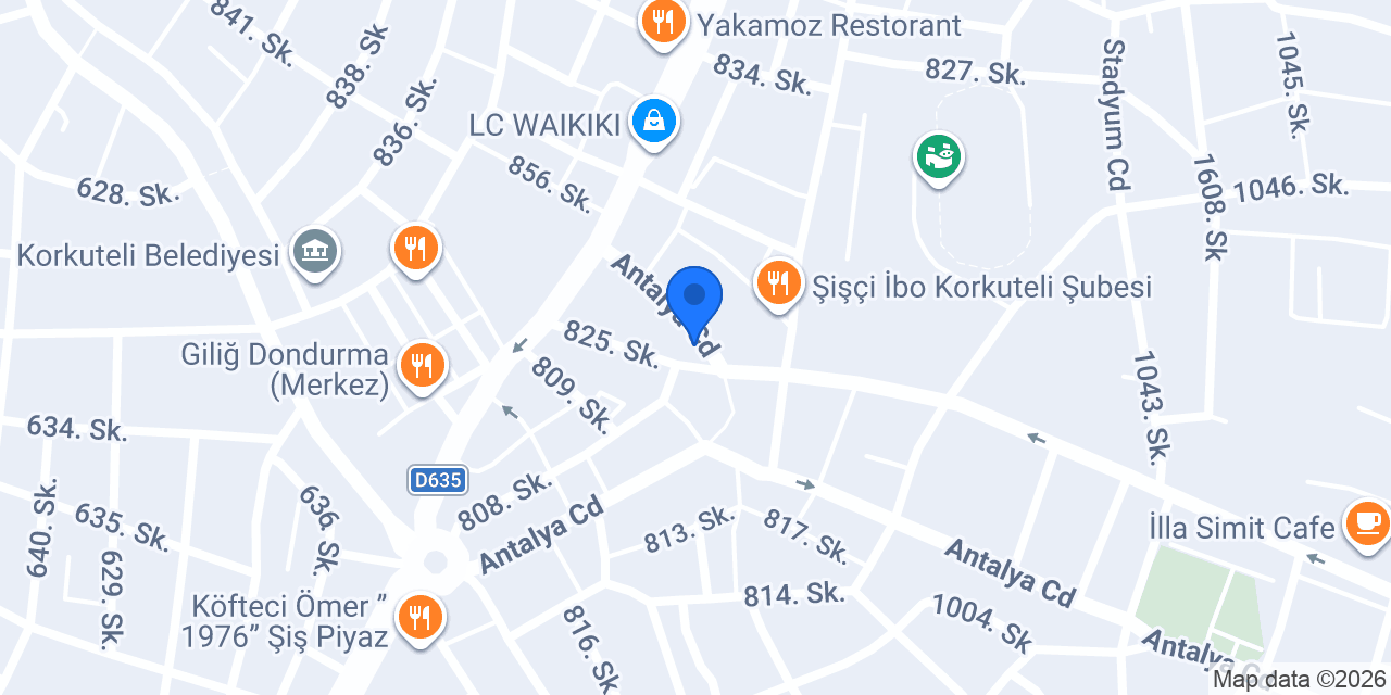 YANAR DÖNER KORKUTELİ konumu