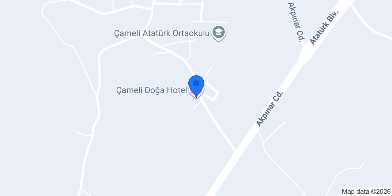 Çameli Doğa Hotel konumu