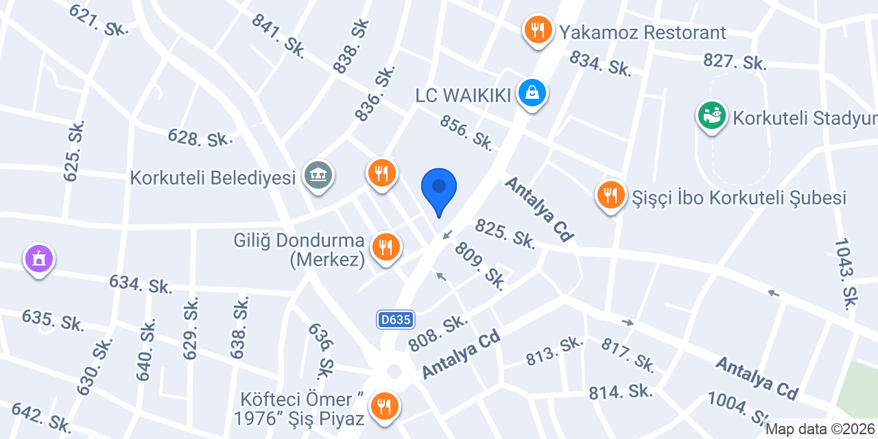 Korkuteli Telecenter konumu